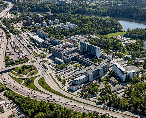 Danderyds sjukhus, flygbild